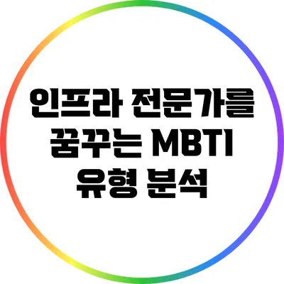 인프라 전문가를 꿈꾸는 MBTI 유형 분석