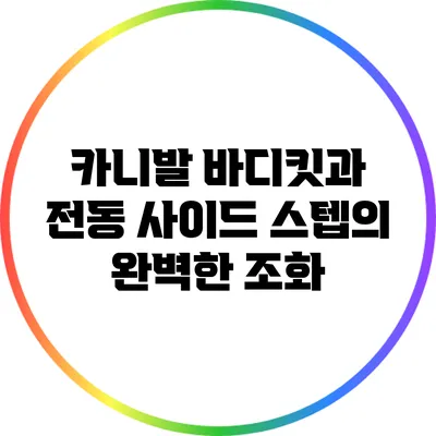 카니발 바디킷과 전동 사이드 스텝의 완벽한 조화